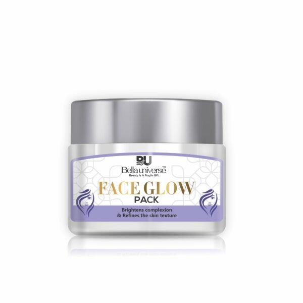 Bella Universe Organic Face Glow -100G | Brightening | Instant Glow Cream | Vitamin C | Dry Skin Hydration | Reduces Dark Spots | Protects Ageing | Nourished | Moisturized Skin - Pack of 1